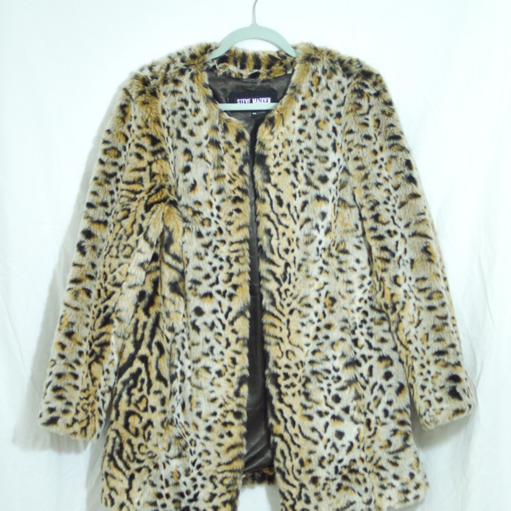 Steve Madden Cheetah Print Coat